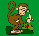 Dibujo Mono pintado por asd