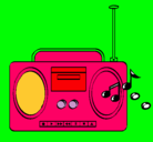 Dibujo Radio cassette 2 pintado por lazyluf9ifo