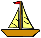 Dibujo Barco velero pintado por ricardolovera