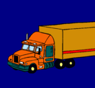 Dibujo Camión tráiler pintado por camionmonstruo