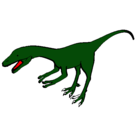 Dibujo Velociraptor II pintado por mar