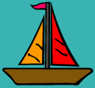 Dibujo Barco velero pintado por jair