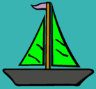 Dibujo Barco velero pintado por evv