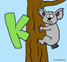 Dibujo Koala pintado por Heidy