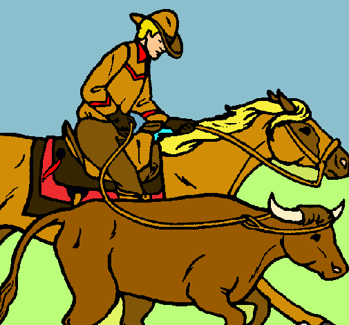 Vaquero y vaca