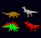 Dibujo Dinosaurios de tierra pintado por AITOR