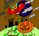 Dibujo Paisaje de Halloween pintado por marianceleste