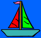 Dibujo Barco velero pintado por marcelafleming