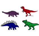 Dibujo Dinosaurios de tierra pintado por ale