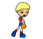 Dibujo Jugadora de básquet pintado por deyaneira