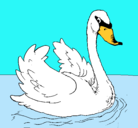 Dibujo Cisne en el agua pintado por anamariavecino