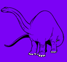 Dibujo Braquiosaurio II pintado por miko