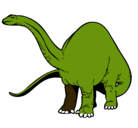 Dibujo Braquiosaurio II pintado por dinopase