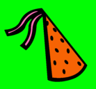 Dibujo Sombrero de cumpleaños pintado por nuria