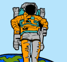 Dibujo Astronauta pintado por escory84