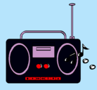 Dibujo Radio cassette 2 pintado por eilyngabriela