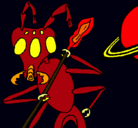 Dibujo Hormiga alienigena pintado por oscar