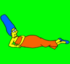 Dibujo Marge pintado por martin