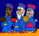 Dibujo Los Reyes Magos pintado por pablobuendia