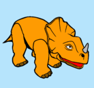 Dibujo Triceratops II pintado por santiago