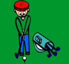 Dibujo Jugador de golf II pintado por abelito