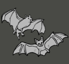 Dibujo Un par de murciélagos pintado por javier