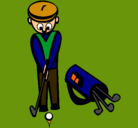 Dibujo Jugador de golf II pintado por michelle