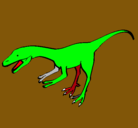 Dibujo Velociraptor II pintado por nacho