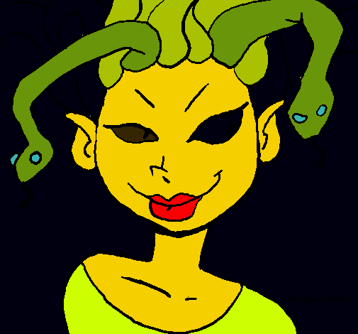 Mujer medusa