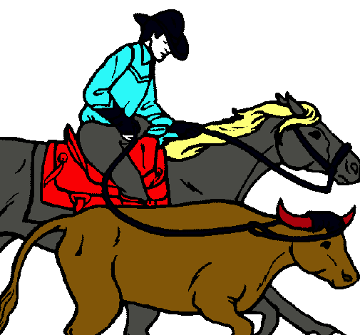 Vaquero y vaca