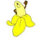 Dibujo Banana pintado por viki
