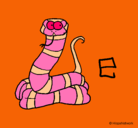 Dibujo Serpiente pintado por ana