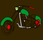Dibujo Moto pintado por gta