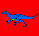 Dibujo Velociraptor pintado por lopsim