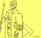 Dibujo Soldado romano II pintado por CHIARAFRENOPOULO