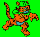 Dibujo Jugador tigre pintado por marcoscortes
