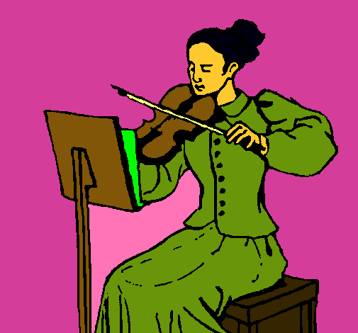 Dama violinista