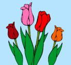 Dibujo Tulipanes pintado por mjosejuan