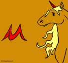Dibujo Unicornio pintado por ramiro
