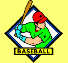 Dibujo Logo de béisbol pintado por O.P.B.