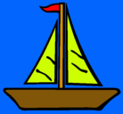 Dibujo Barco velero pintado por eliasromero