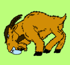 Dibujo Cabra enfada pintado por anamariavecino