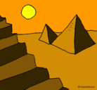 Dibujo Pirámides pintado por lara