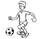 Dibujo Jugador de fútbol pintado por Futbol
