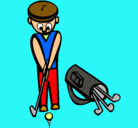 Dibujo Jugador de golf II pintado por frank