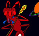 Dibujo Hormiga alienigena pintado por karloelbebe
