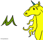 Dibujo Unicornio pintado por marcio