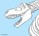 Dibujo Esqueleto tiranosaurio rex pintado por NATALIA