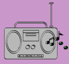 Dibujo Radio cassette 2 pintado por DAVIDRICARDO