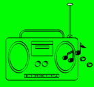 Dibujo Radio cassette 2 pintado por juandavid